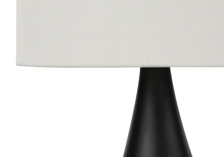 Set Of 2 18-Inch Black Metal Table Lamps With Shades - Sleep Galleria