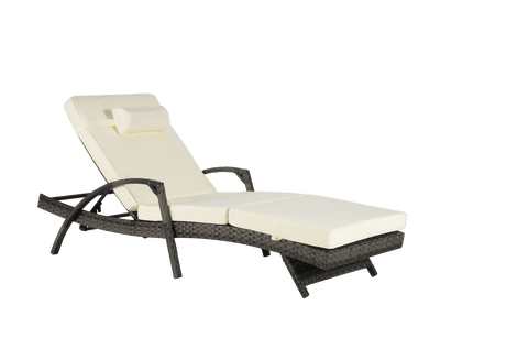 Set Of 2 Outdoor Adjustable Wicker Reclining Lounge Chairs - Serenova - Sleep Galleria