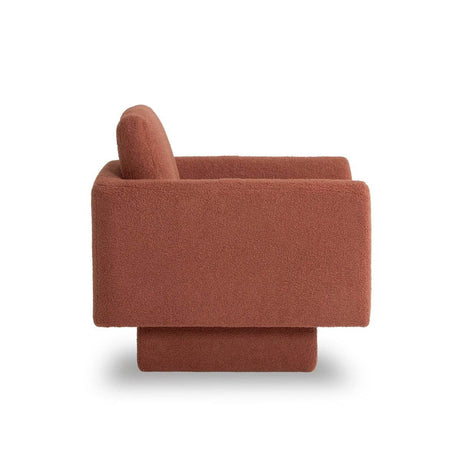 Set of 2 Teddy Sherpa Boucle Swivel Accent Chairs - Sleep Galleria