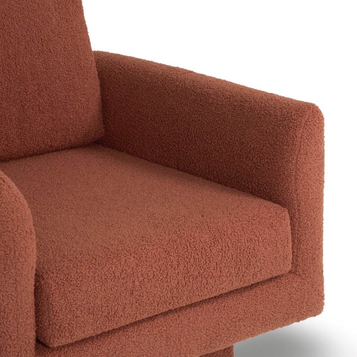 Set of 2 Teddy Sherpa Boucle Swivel Accent Chairs - Sleep Galleria
