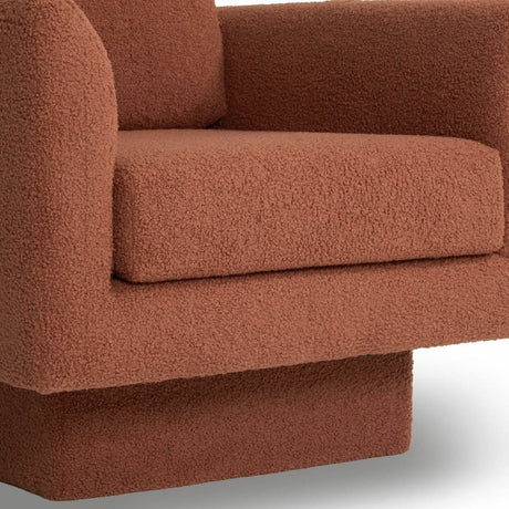 Set of 2 Teddy Sherpa Boucle Swivel Accent Chairs - Sleep Galleria