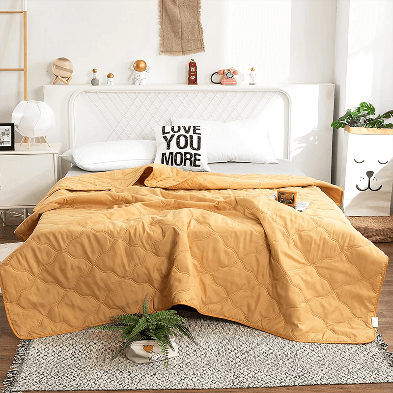 Silky Cooling Lightweight Summer Polyester Blanket - Sleep Galleria