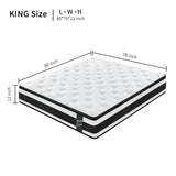 Soft 12 - Inch Pocket Spring Memory Foam Mattress - Serenova - Sleep Galleria