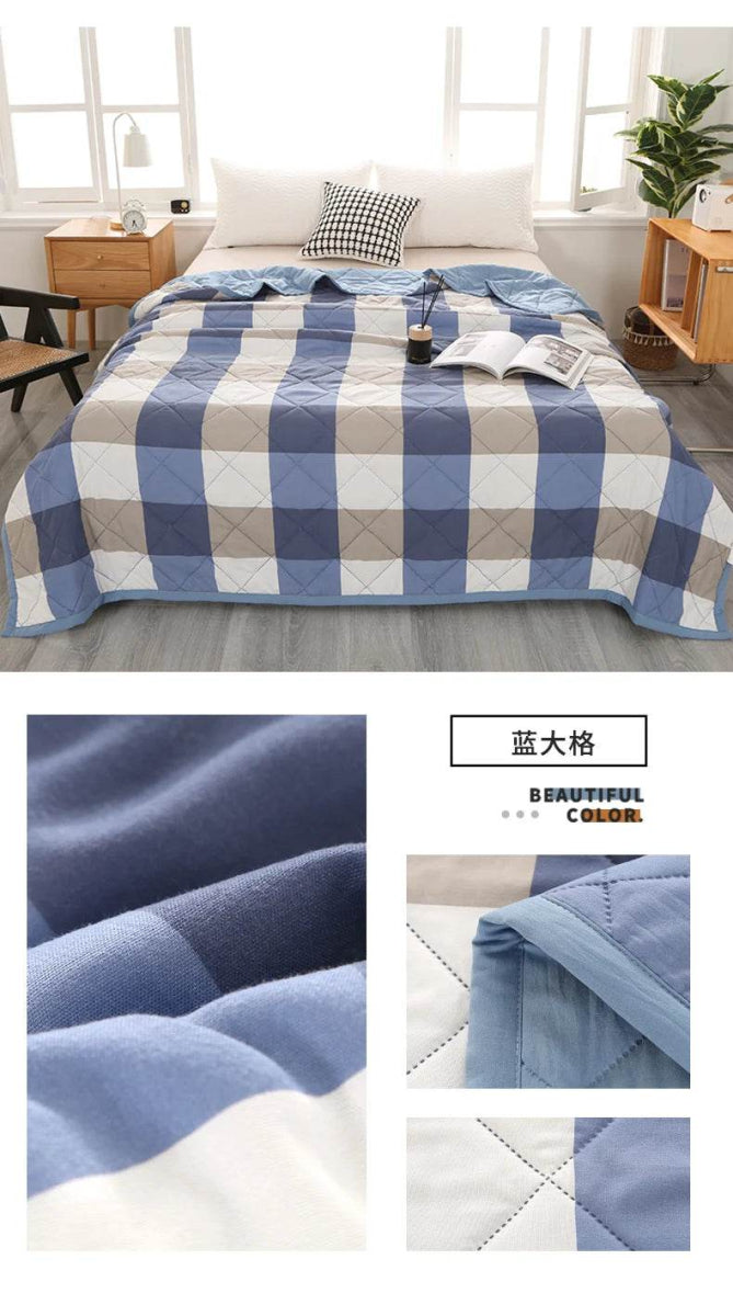 Summer Washed Quilted Polyester Cotton Blanket - Serenova - Sleep Galleria