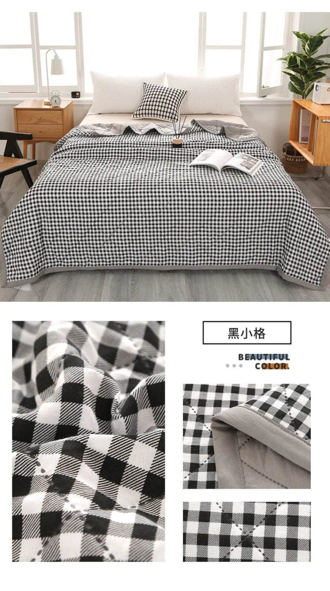 Summer Washed Quilted Polyester Cotton Blanket - Serenova - Sleep Galleria
