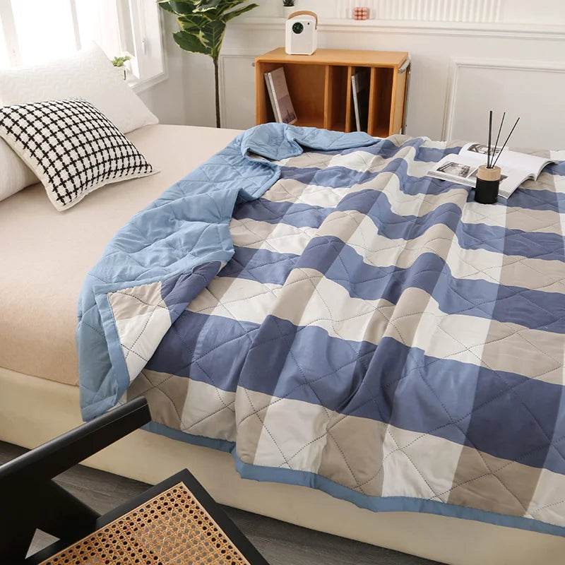 Summer Washed Quilted Polyester Cotton Blanket - Serenova - Sleep Galleria