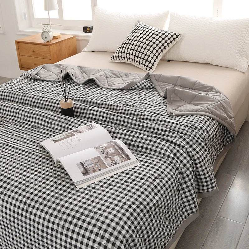 Summer Washed Quilted Polyester Cotton Blanket - Serenova - Sleep Galleria