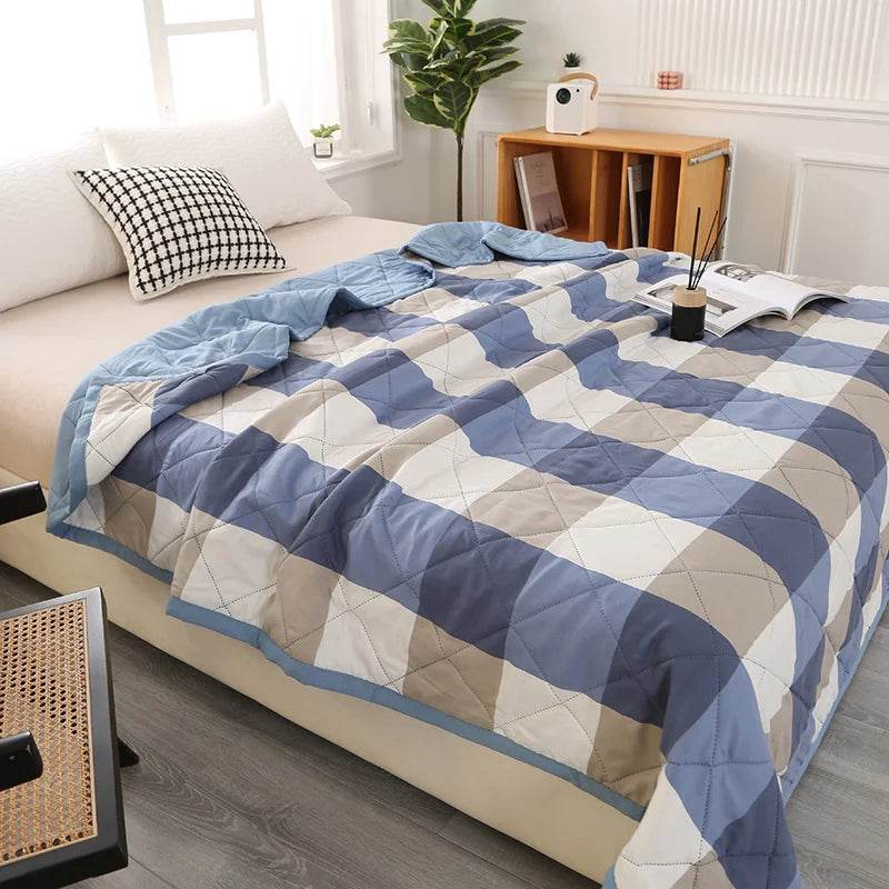 Summer Washed Quilted Polyester Cotton Blanket - Serenova - Sleep Galleria