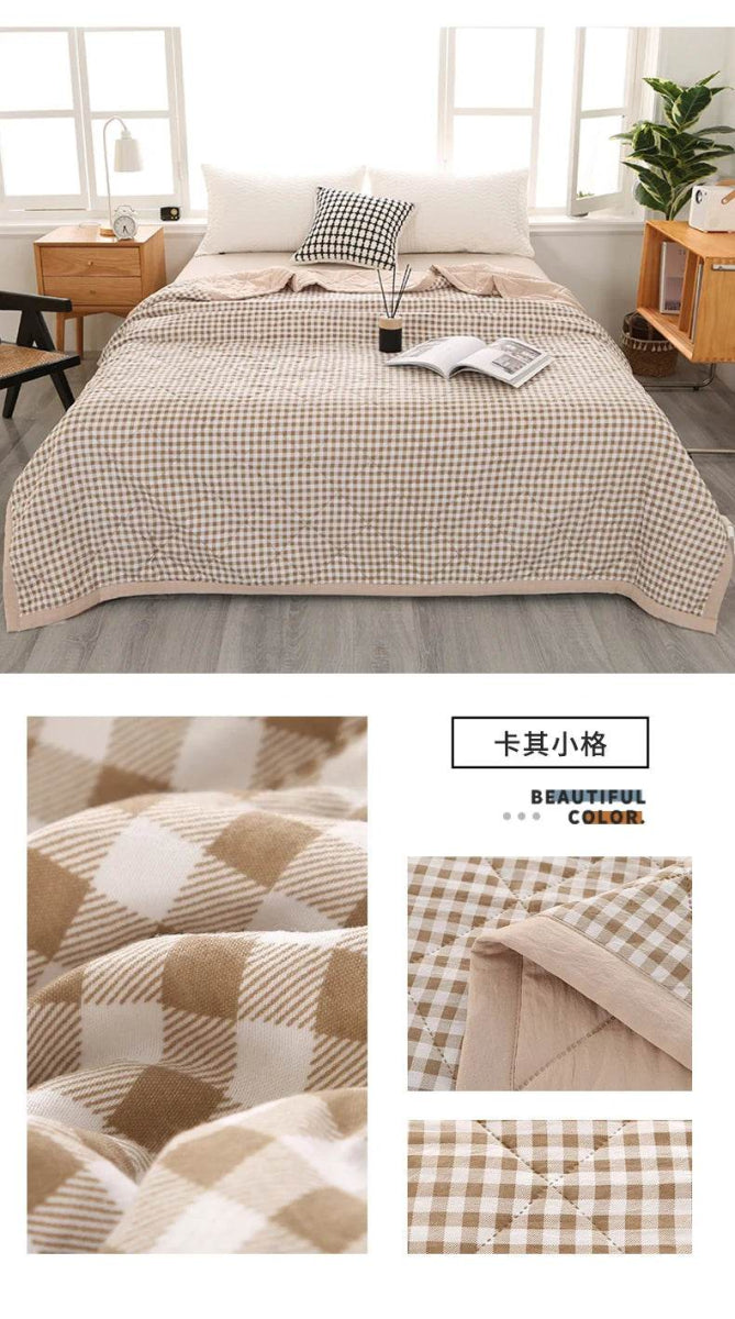Summer Washed Quilted Polyester Cotton Blanket - Serenova - Sleep Galleria