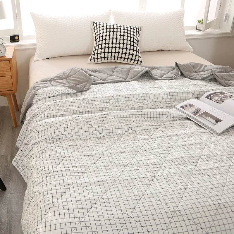 Summer Washed Quilted Polyester Cotton Blanket - Serenova - Sleep Galleria