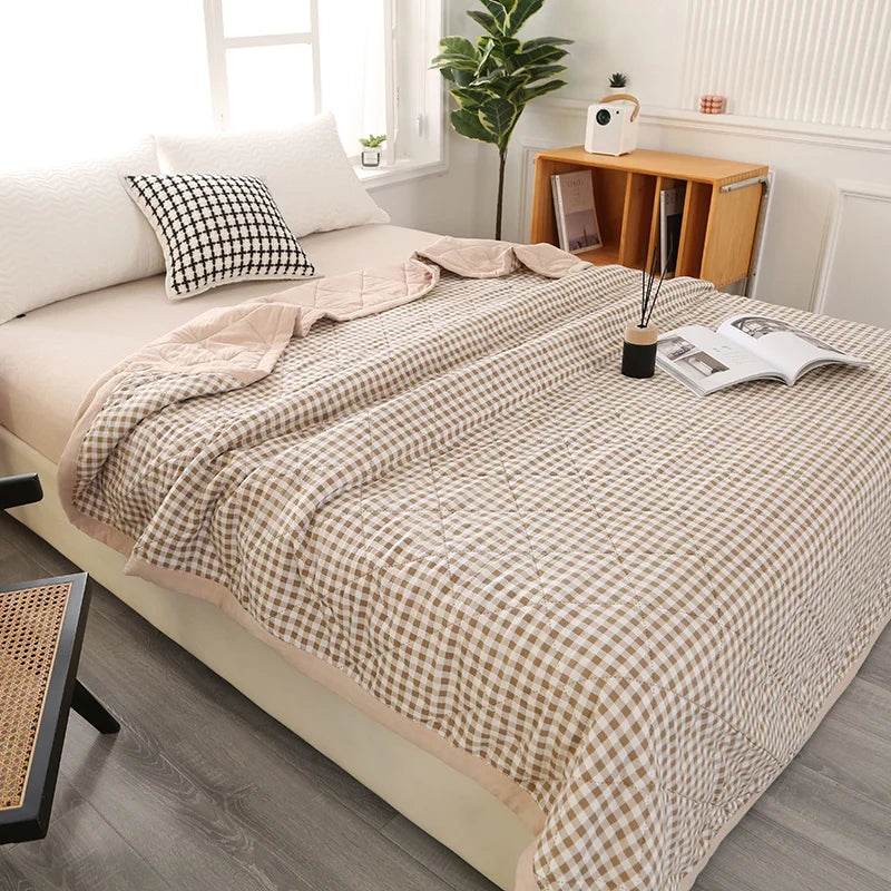 Summer Washed Quilted Polyester Cotton Blanket - Serenova - Sleep Galleria