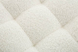 Teddy Fabric Upholstered Storage Bench With Metal Legs - Sleep Galleria