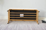 Teddy Fabric Upholstered Storage Bench With Metal Legs - Sleep Galleria