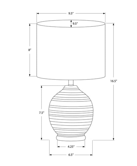 Transitional Black Ceramic Table Lamp With Ivory Shade - Sleep Galleria