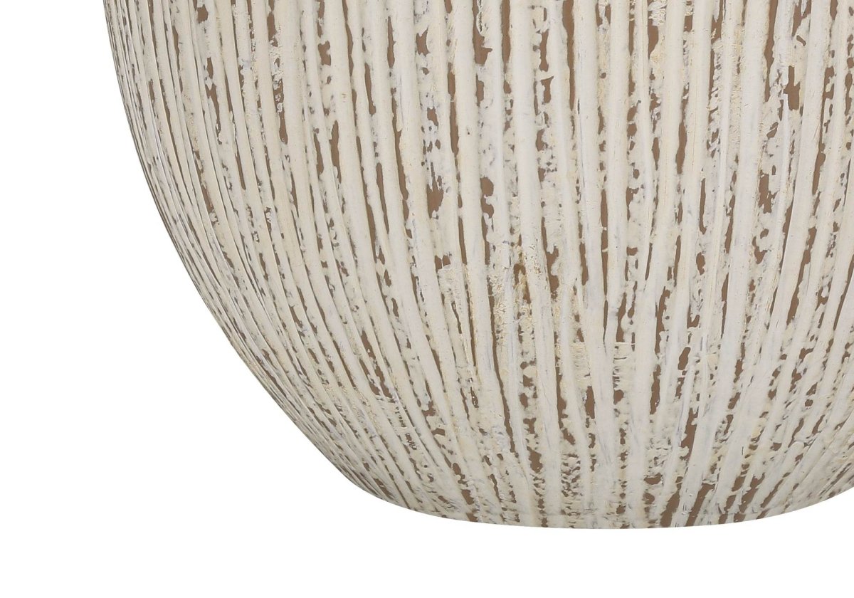 Transitional Cream Ceramic Table Lamp With Ivory Shade - Serenova - Sleep Galleria