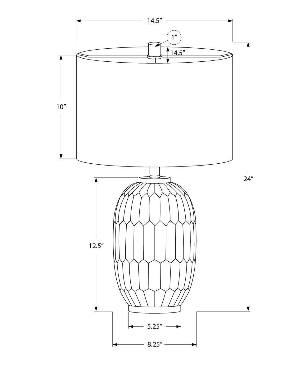 Transitional Cream Resin Table Lamp With Ivory Shade - Sleep Galleria