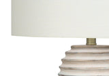 Transitional Cream Resin Textured 28 - Inch Table Lamp - Serenova - Sleep Galleria