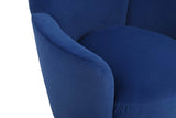 Velvet Swivel Barrel Accent Chair With Iron Base - Sleep Galleria