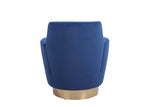 Velvet Swivel Barrel Accent Chair With Iron Base - Sleep Galleria