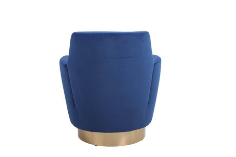Velvet Swivel Barrel Accent Chair With Iron Base - Sleep Galleria