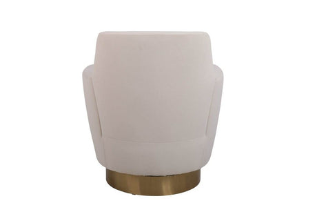 Velvet Swivel Barrel Accent Chair With Iron Base - Sleep Galleria