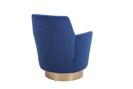 Velvet Swivel Barrel Accent Chair With Iron Base - Sleep Galleria