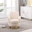 Velvet Swivel Barrel Accent Chair With Iron Base - Sleep Galleria