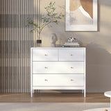 White 4-Drawer Modern Kids Storage Dresser - Sleep Galleria