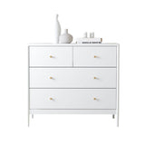 White 4-Drawer Modern Kids Storage Dresser - Sleep Galleria