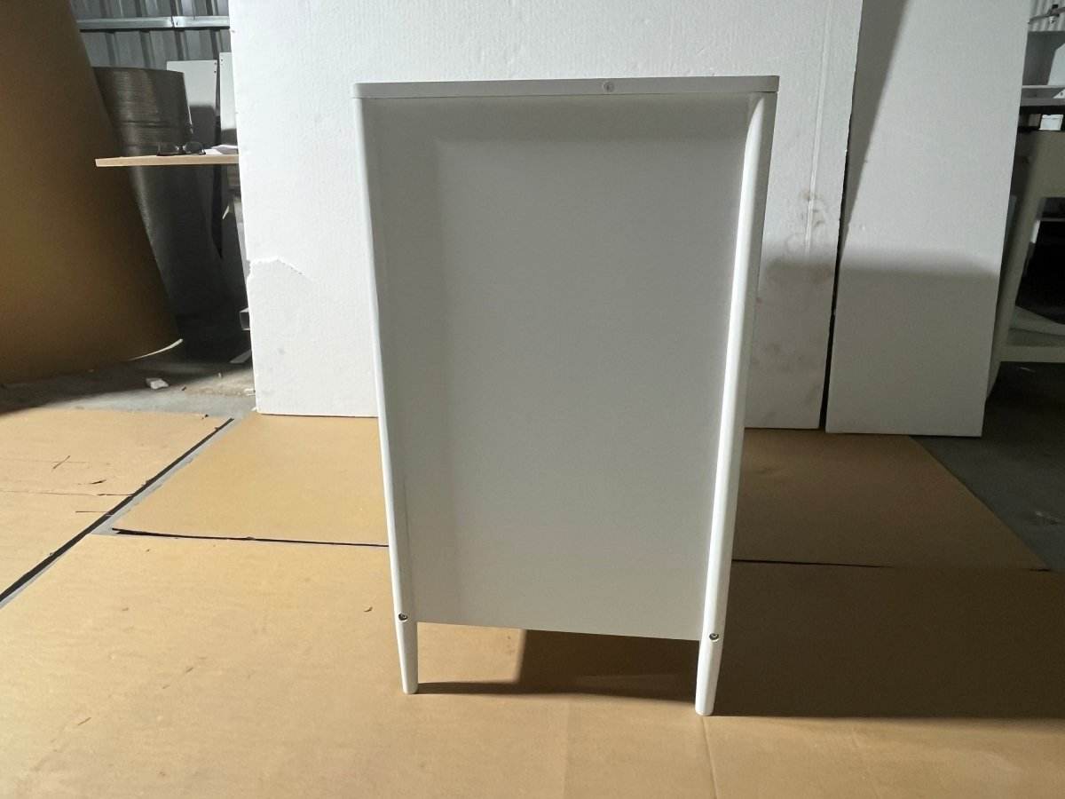 White 4-Drawer Modern Kids Storage Dresser - Sleep Galleria