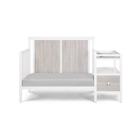 Wooden 4 - in - 1 Crib and Changer Combo with Shelves - Serenova - Sleep Galleria