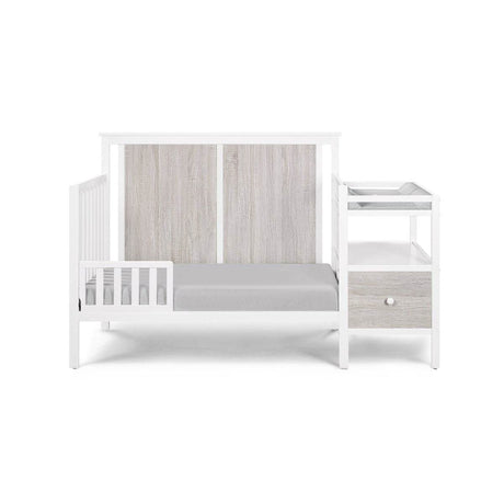 Wooden 4 - in - 1 Crib and Changer Combo with Shelves - Serenova - Sleep Galleria