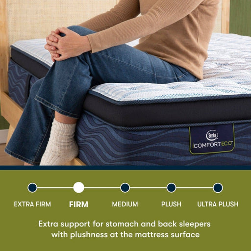 Serta Mattresses Serta iComfort ECO™ Q20GL 15" Pillow Top Quilted Hybrid Firm Mattress