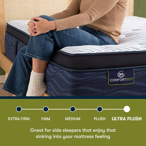Serta Mattresses Serta iComfort ECO™ Q40HD 16.75" Ultra Plush Pillow Top Quilted Hybrid Extra Soft Mattress