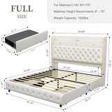 LED Bed Frame with Star Projector and Storage Drawers - Sleep Galleria