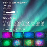 LED Bed Frame with Star Projector and Storage Drawers - Sleep Galleria