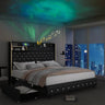 LED Bed Frame with Star Projector and Storage Drawers - Sleep Galleria