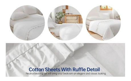 3 - Piece 100% Cotton Soft Sheet Set - Simple&Opulence - Sleep Galleria