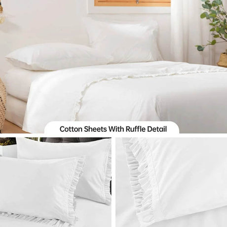 3 - Piece 100% Cotton Soft Sheet Set - Simple&Opulence - Sleep Galleria