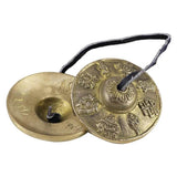 1 Pair Yoga Cymbals Brass Cymbal Bell Chimes Tibetan Buddhist Style Tingsha Meditation Yoga Accessory Instrument Cymbals Yoga - Sleep Galleria - Sleep Galleria