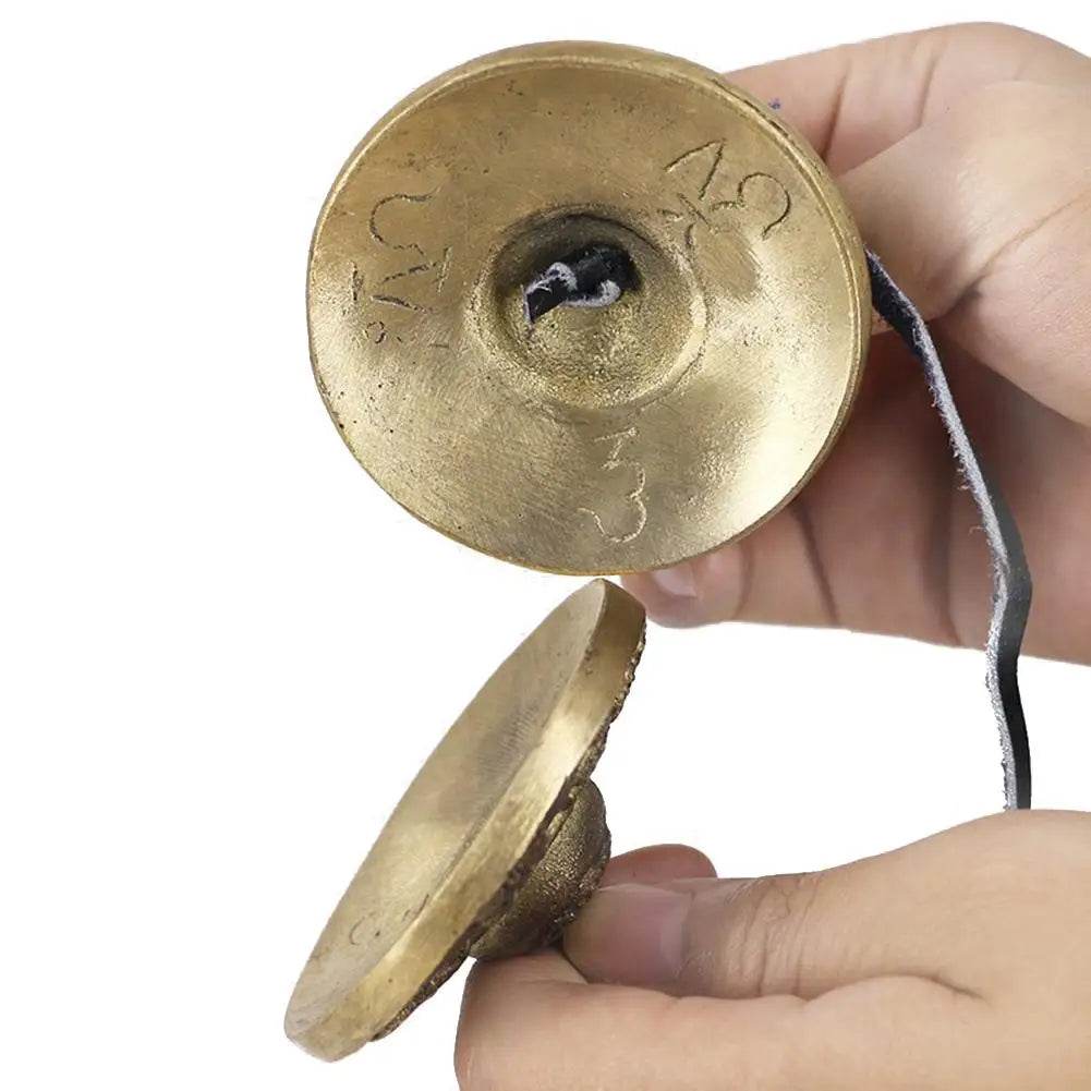 1 Pair Yoga Cymbals Brass Cymbal Bell Chimes Tibetan Buddhist Style Tingsha Meditation Yoga Accessory Instrument Cymbals Yoga - Sleep Galleria - Sleep Galleria