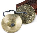 1 Pair Yoga Cymbals Brass Cymbal Bell Chimes Tibetan Buddhist Style Tingsha Meditation Yoga Accessory Instrument Cymbals Yoga - Sleep Galleria - Sleep Galleria