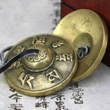 1 Pair Yoga Cymbals Brass Cymbal Bell Chimes Tibetan Buddhist Style Tingsha Meditation Yoga Accessory Instrument Cymbals Yoga - Sleep Galleria - Sleep Galleria