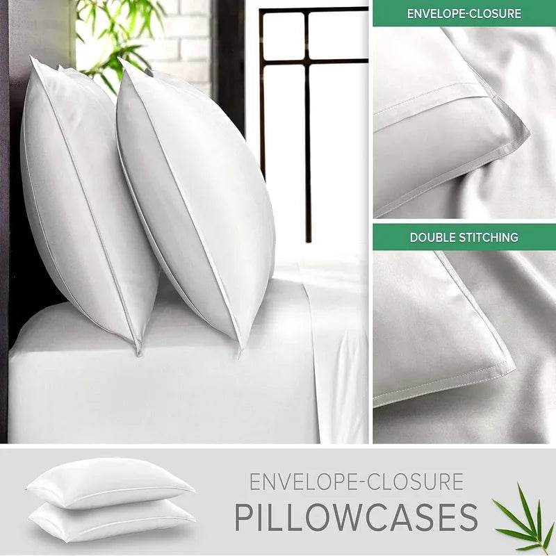 100% Organic Viscose Bamboo Bed Sheet Set - Soft, Breathable, and Eco - Friendly Bedding - Sleep Galleria - Sleep Galleria