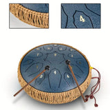 12 Inch D Tone Ethereal Drum Yoga Meditation Sound Healing 15 Notes Percussion Musical Instrument Child Beginner Hand Drum - Sleep Galleria - Sleep Galleria