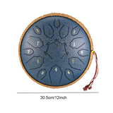12 Inch D Tone Ethereal Drum Yoga Meditation Sound Healing 15 Notes Percussion Musical Instrument Child Beginner Hand Drum - Sleep Galleria - Sleep Galleria