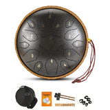 12 Inch D Tone Ethereal Drum Yoga Meditation Sound Healing 15 Notes Percussion Musical Instrument Child Beginner Hand Drum - Sleep Galleria - Sleep Galleria