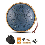 12 Inch D Tone Ethereal Drum Yoga Meditation Sound Healing 15 Notes Percussion Musical Instrument Child Beginner Hand Drum - Sleep Galleria - Sleep Galleria