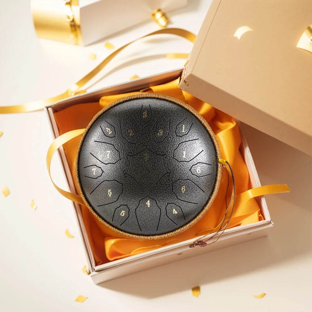 12 Inch D Tone Ethereal Drum Yoga Meditation Sound Healing 15 Notes Percussion Musical Instrument Child Beginner Hand Drum - Sleep Galleria - Sleep Galleria
