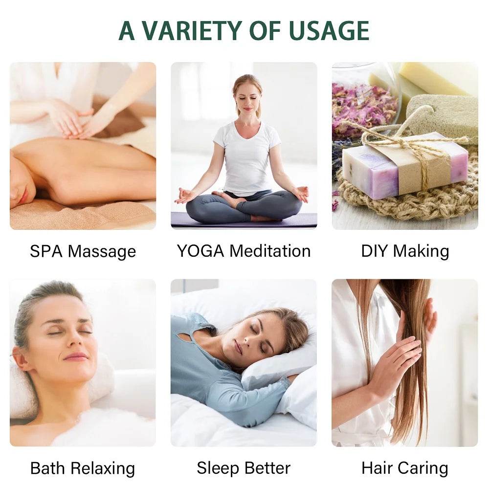 20pcs Kits Gift Box Essential Oil for Diffuser Pure Natural Plant Extract Frankincense Vanilla Lemon Mint Jasmine Tea Tree Oil - Sleep Galleria - Sleep Galleria